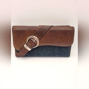 Christian Dior Vintage Denim Long Wallet